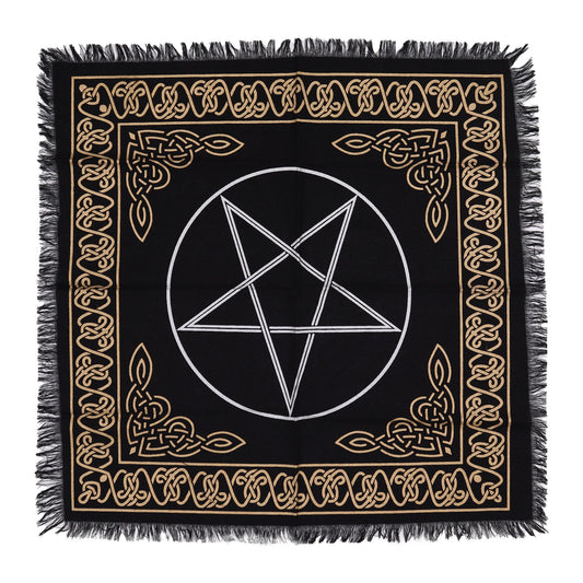 Esoteric Fringed Altar Cloth - Pentagon