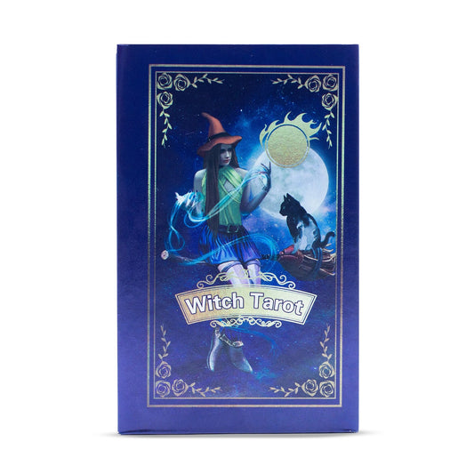 Purple Foil Tarot Card Set - Witch Tarot - with booklet - Luna Temple