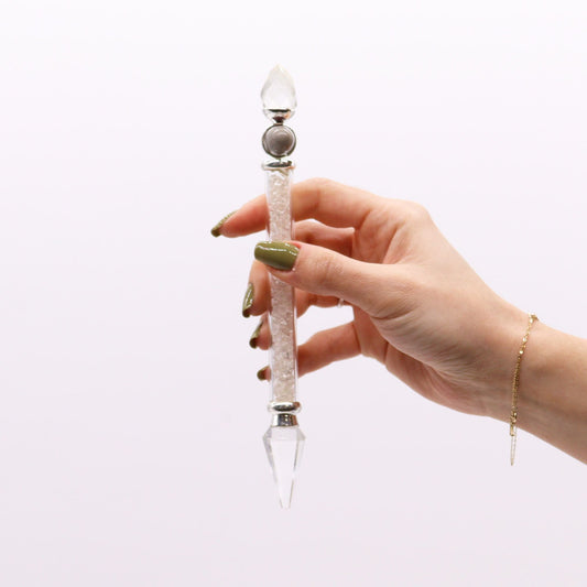 Shiva Lingam Magic Wand – Rock Quartz – Wisdom - Luna Temple