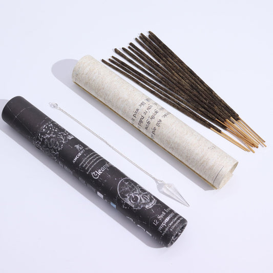 Spell Incense – Cleansing with Rock Crystal Pendulum - Luna Temple