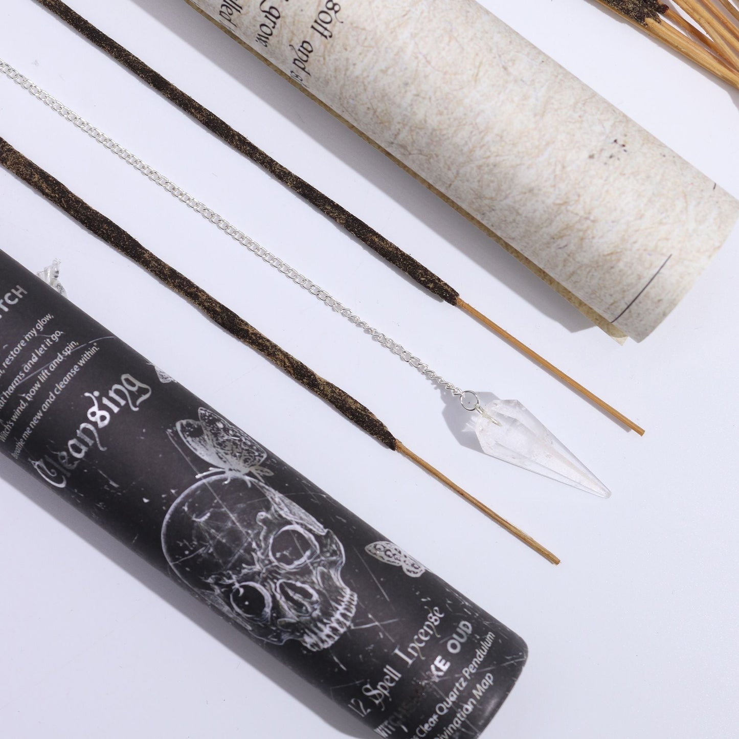 Spell Incense – Cleansing with Rock Crystal Pendulum - Luna Temple