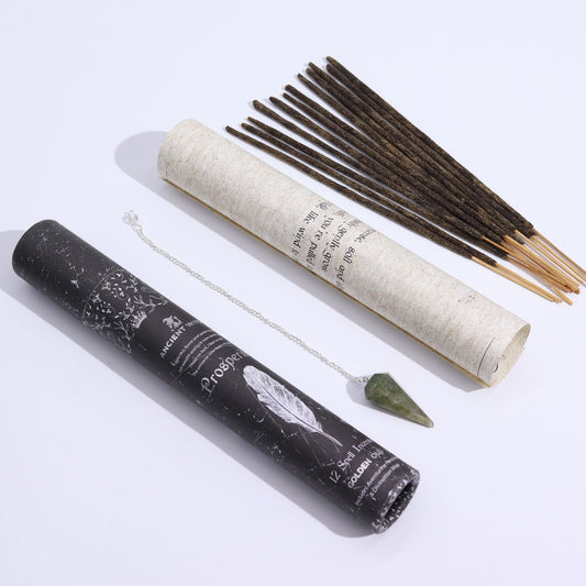 Spell Incense – Prosperity with Aventurine Pendulum - Luna Temple
