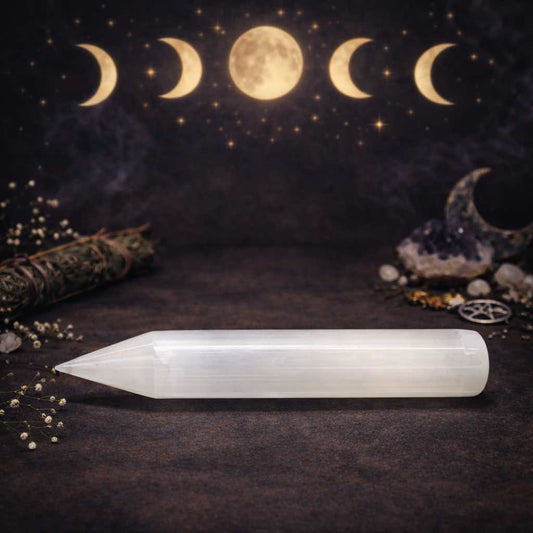 How to Clean a Selenite Wand Safely - Luna Temple