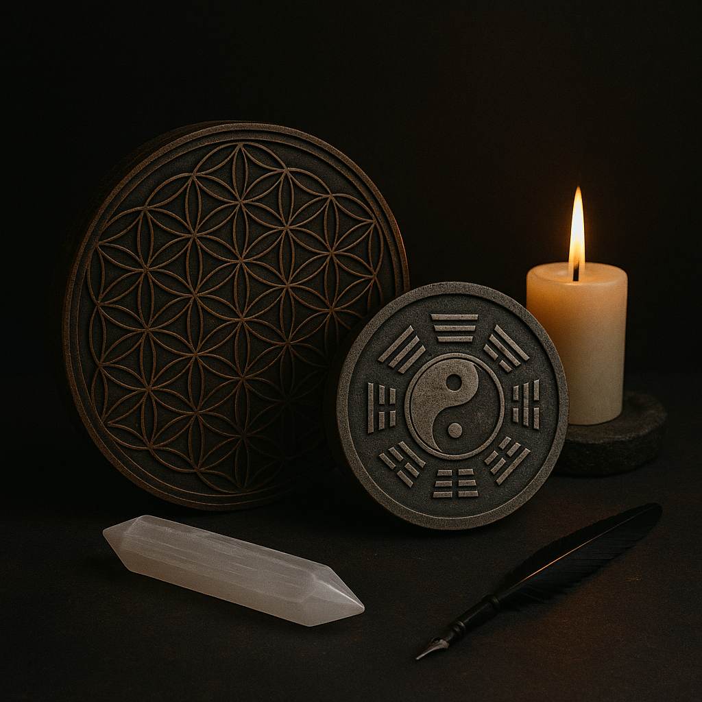 Sacred Geometry & Charging Plates - Luna Temple