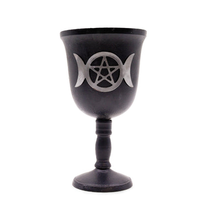 Iron Ritual Goblet with Triple Moon