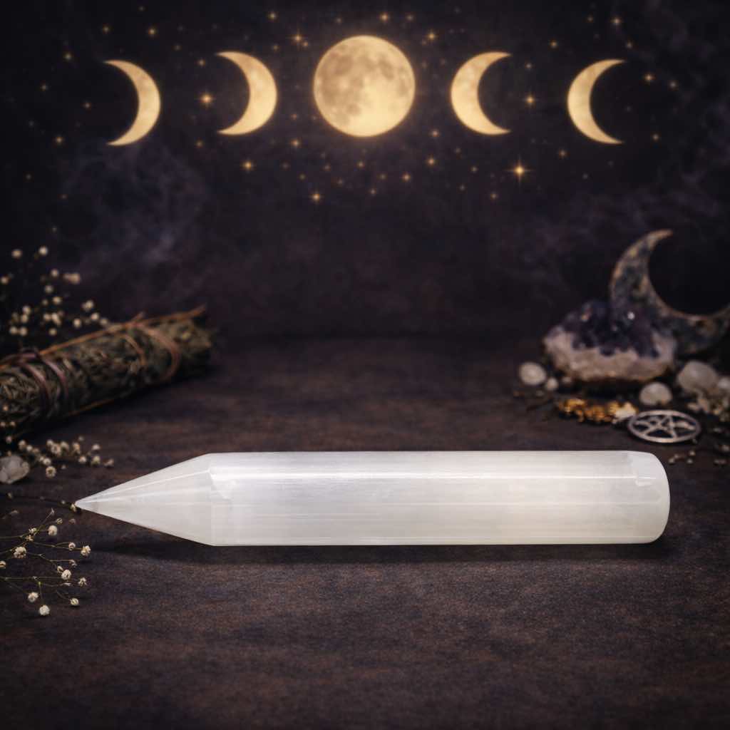 Selenite Wand – Single Point
