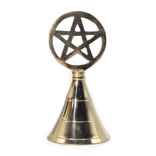 Altar Brass Bell - Pentagram - Luna Temple