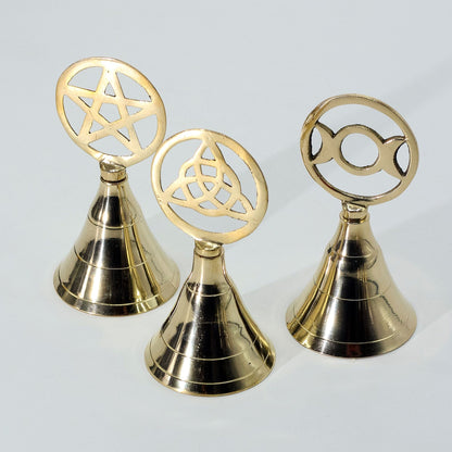 Altar Brass Bell - Triquetra - Luna Temple