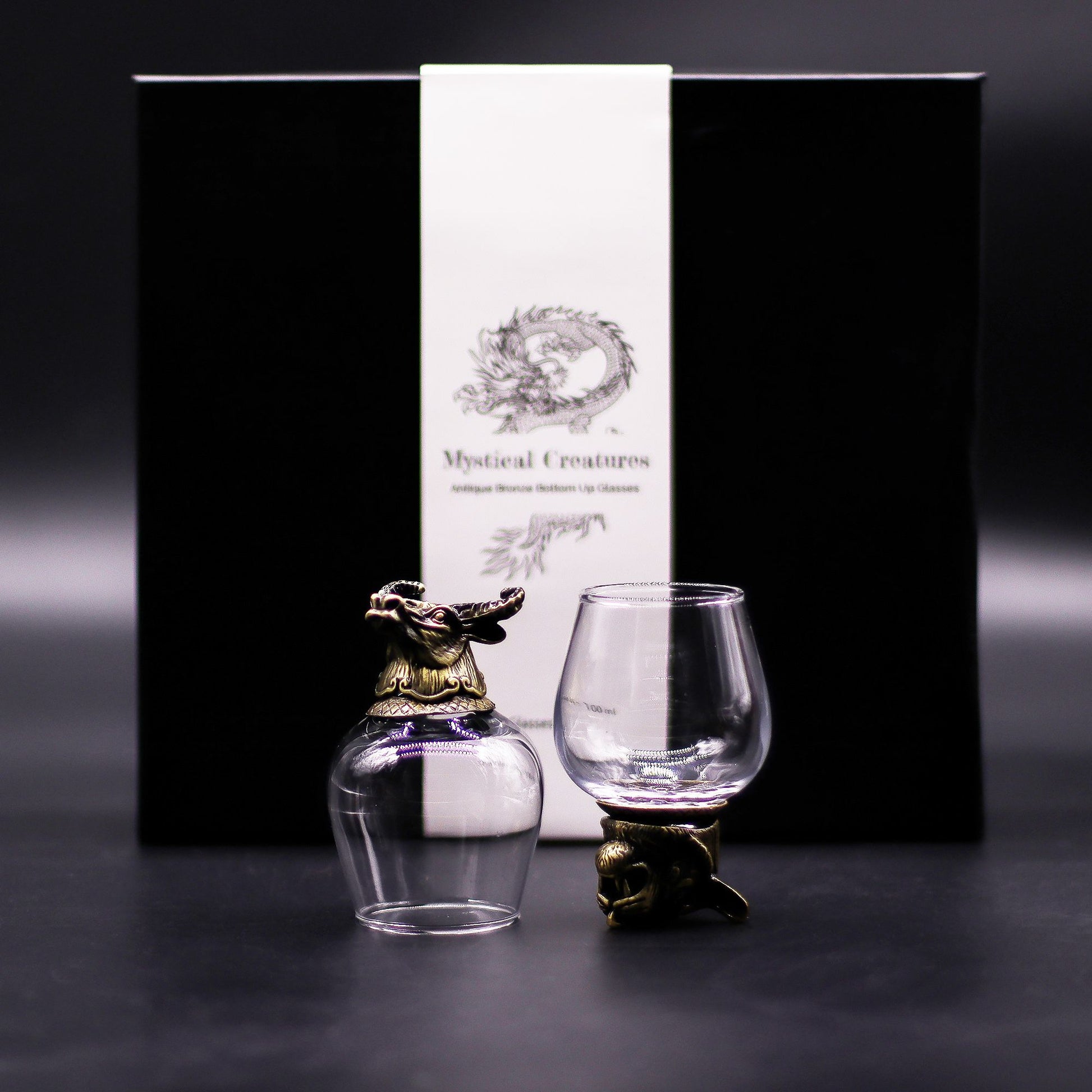 antique_bronze_mystical_creatures_glass_gift_set