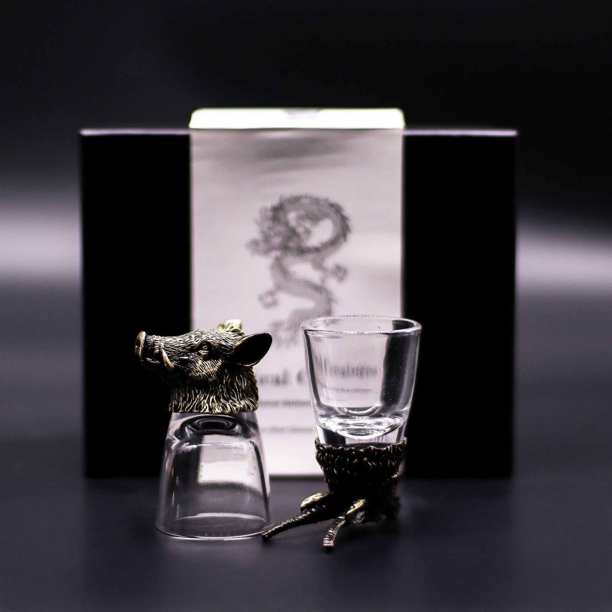 antique_bronze_wild_forest_creatures_shot_glasses_set_50ml