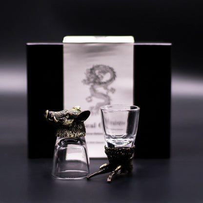 antique_bronze_wild_forest_creatures_shot_glasses_set_50ml