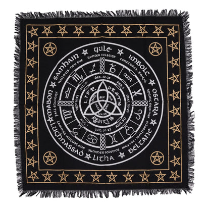 Esoteric Fringed Altar Cloth – Life, Death & Rebirth