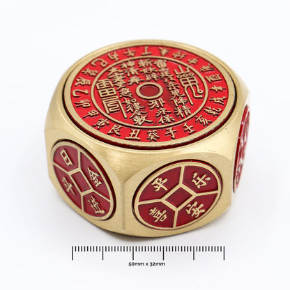 Feng Shui Fortune - Red Calendar & Coin Dice - Auspicious Date Selector