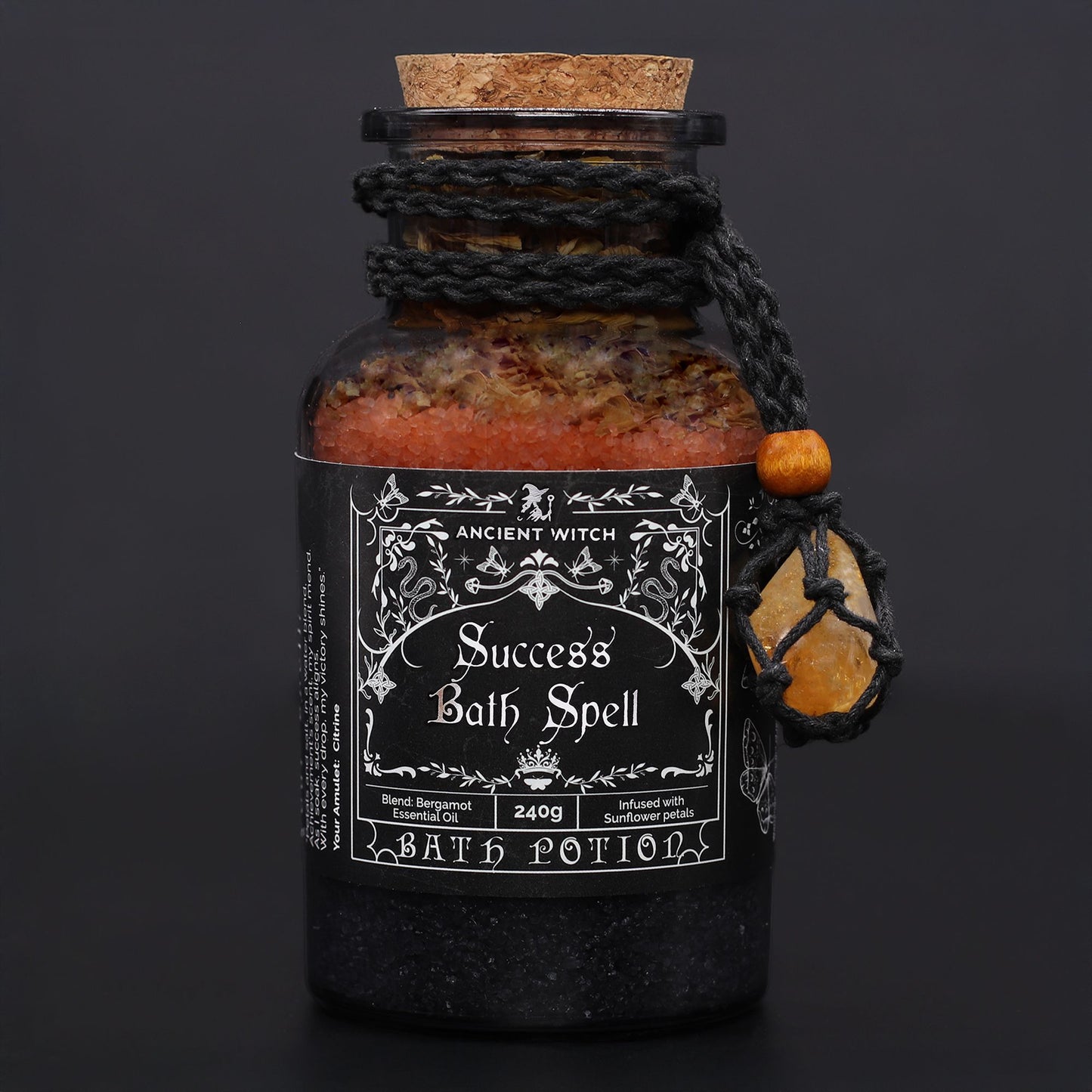 Bath Spell Potion with Citrine Amulet – Success