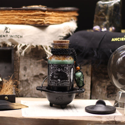 Bath Spell Potion with Aventurine Amulet – Prosperity - Luna Temple