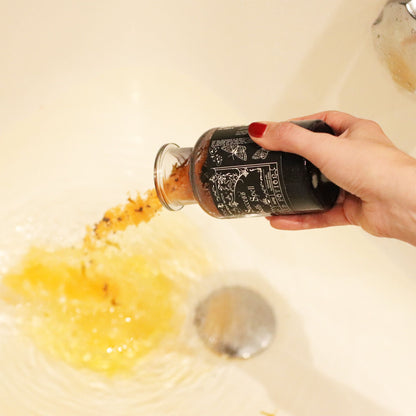 Bath Spell Potion with Citrine Amulet – Success - Luna Temple