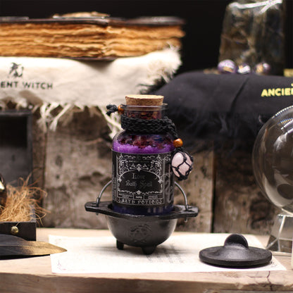 Bath Spell Potion with Rose Quartz Amulet – Love - Luna Temple