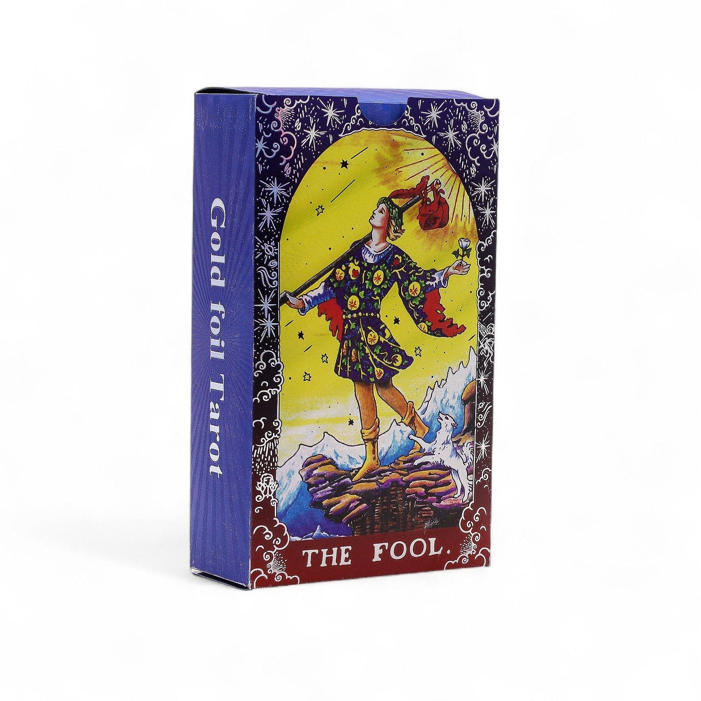 Blue Foil Tarot Card Set - Mandala - with booklet - Luna Temple