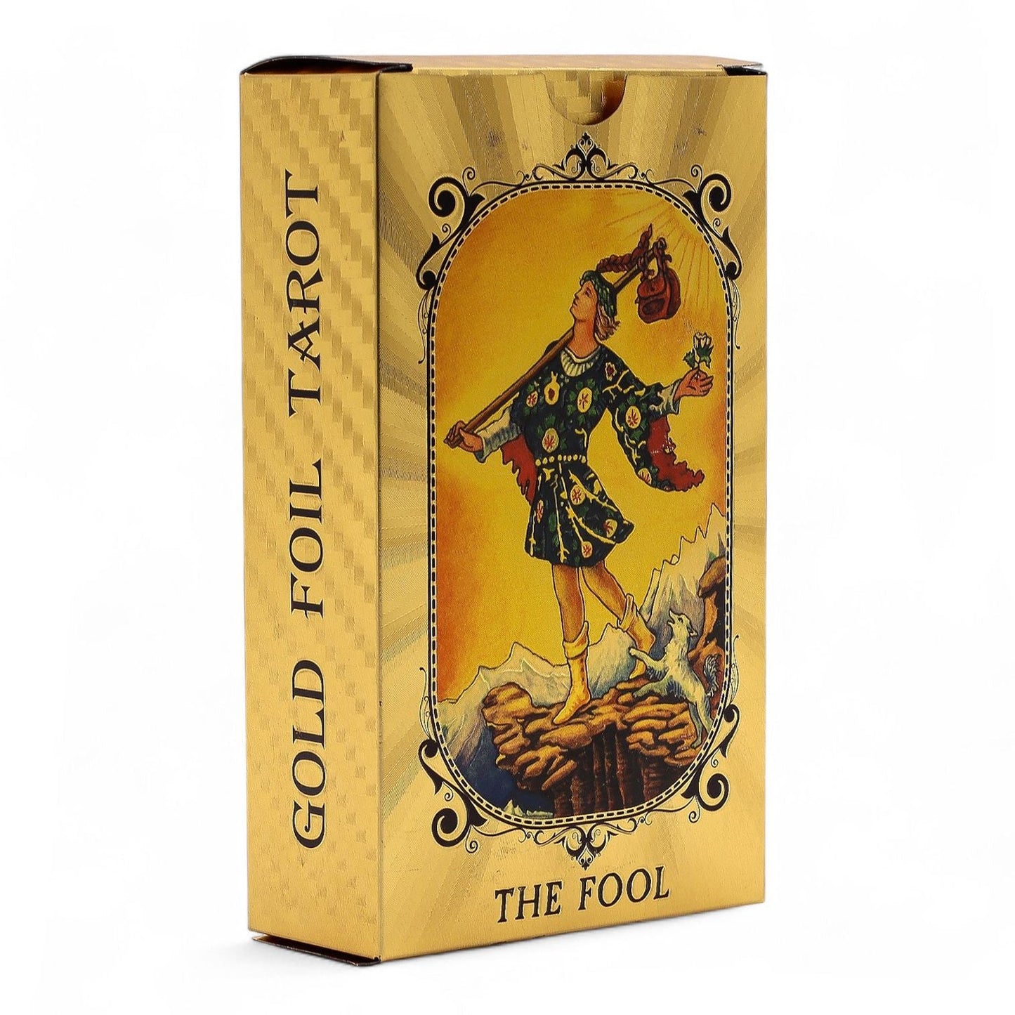 Blue & Gold Foil Tarot Card Set - All Seeing Eye - with booklet - Luna Temple