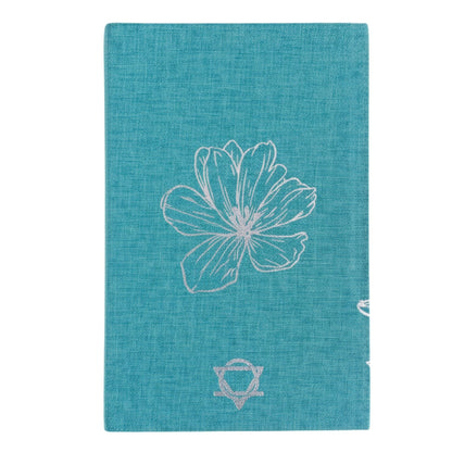 Blue Gratitude Journal with Silver Lining - 120 pages - I am Thankful For - Luna Temple