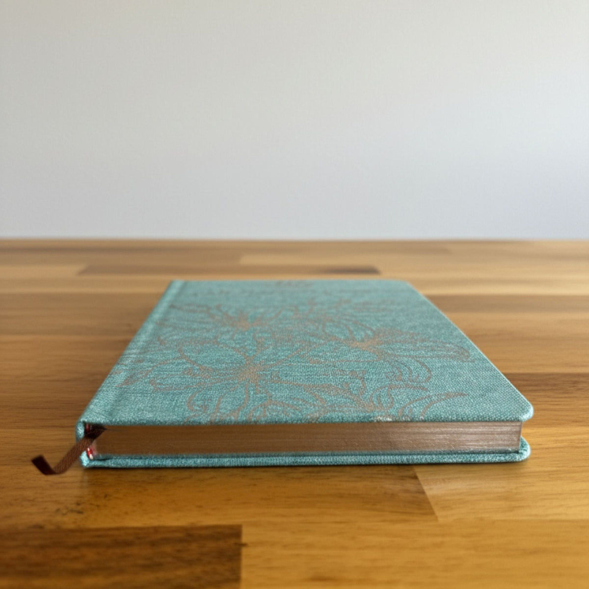 Blue Gratitude Journal with Silver Lining - 120 pages - I am Thankful For - Luna Temple