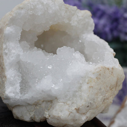 Calcite Geodes 10–12cm – Natural Crystal Pair - Luna Temple
