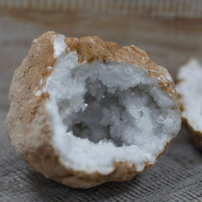Calcite Geodes 10–12cm – Natural Crystal Pair - Luna Temple