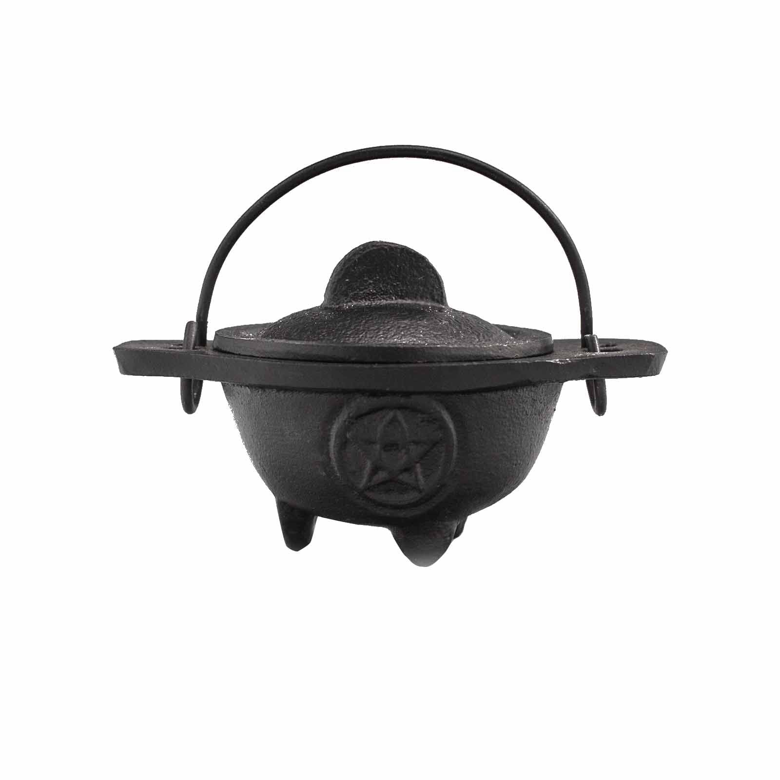 Cast Iron Cauldron with Pentagon - Luna Temple
