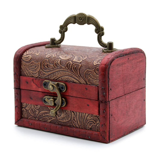 Colonial Storage Box – Floral Embossed - Luna Temple