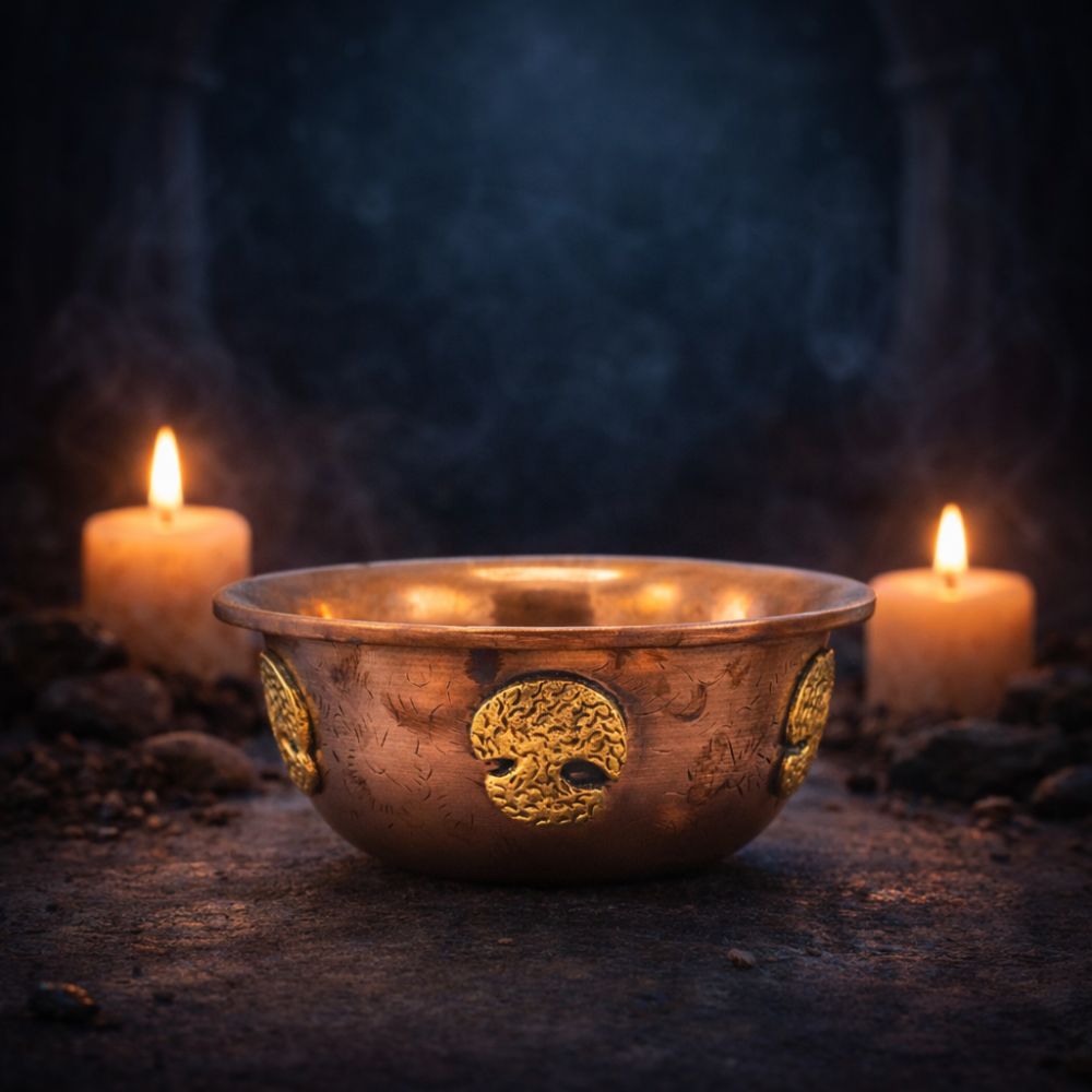 Copper Ritual Bowl with Tree of Life - Luna Temple