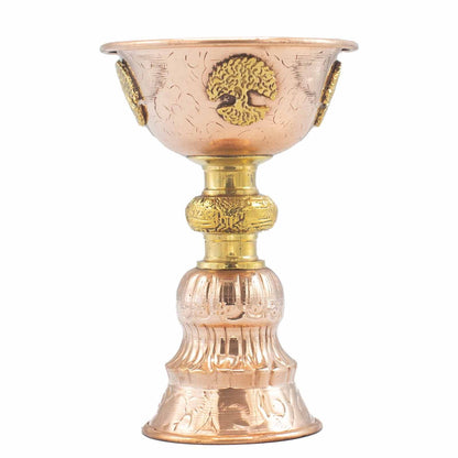 Copper Ritual Goblet with Tree of Life - Luna Temple