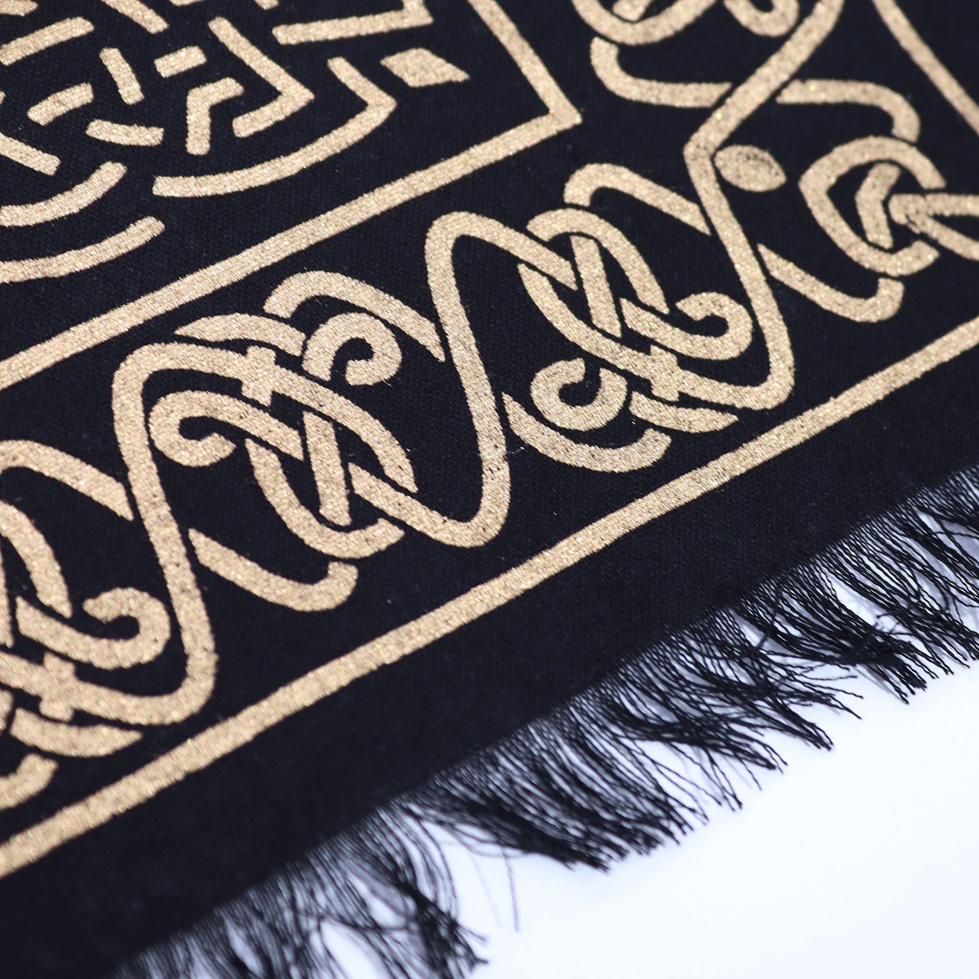 Esoteric Fringed Altar Cloth - Chakra Chart - Luna Temple