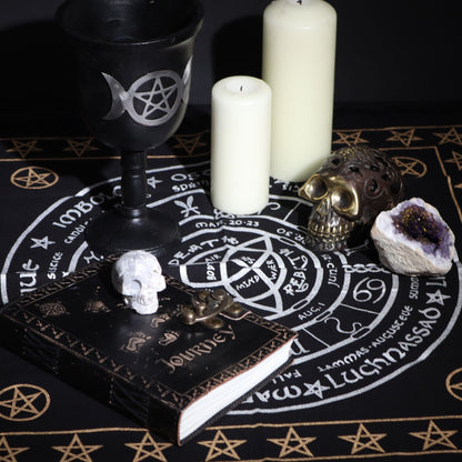 Esoteric Fringed Altar Cloth – Life, Death & Rebirth - Luna Temple