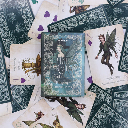 Fae Realm Playing & Oracle Cards – Fairy Theme - Luna Temple