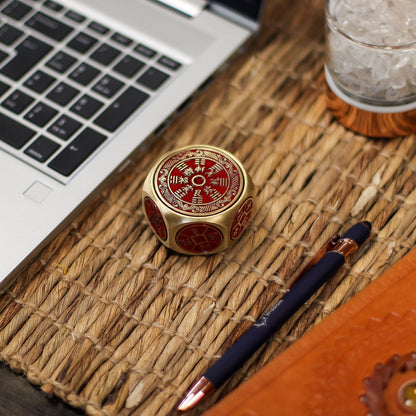 Feng Shui Fortune - Red Calendar & Coin Dice - Auspicious Date Selector - Luna Temple