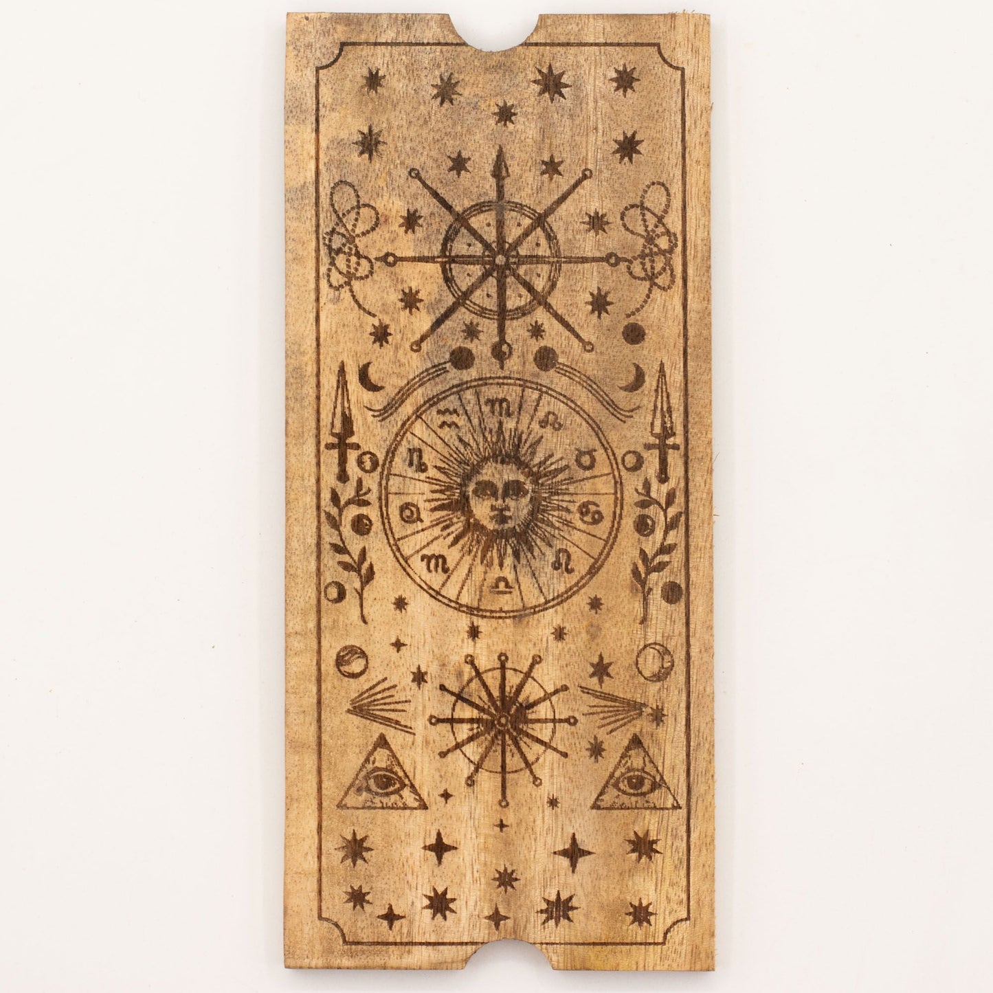 Four Section Tarot Box with Card Holder - Luna Temple