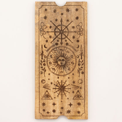 Four Section Tarot Box with Card Holder - Luna Temple