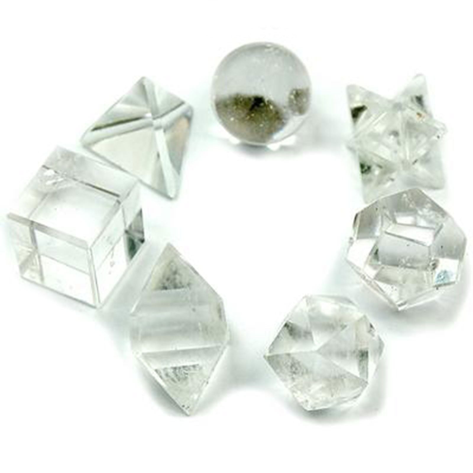 Geometric Seven Piece Crystal Set - Luna Temple