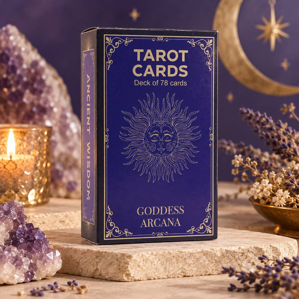 Goddess Tarot Cards with Guidebook – 78 Card Arcana Deck - Luna Temple