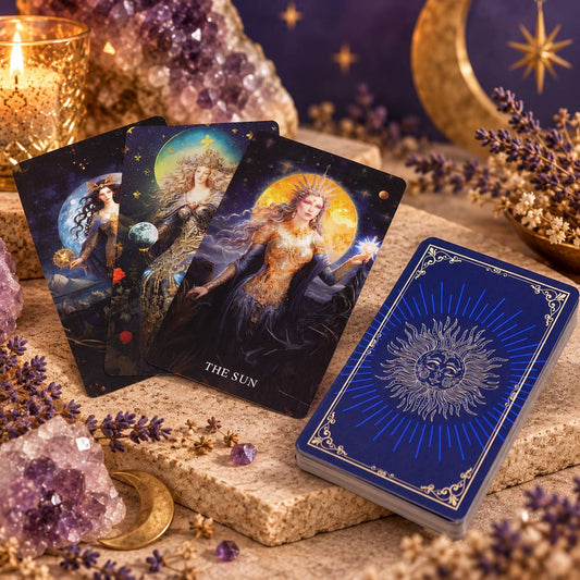 Goddess Tarot Cards with Guidebook – 78 Card Arcana Deck - Luna Temple