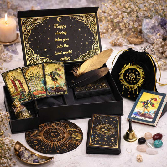 Gold Foil Tarot - Let the Magic Begin - Gift Set - Luna Temple
