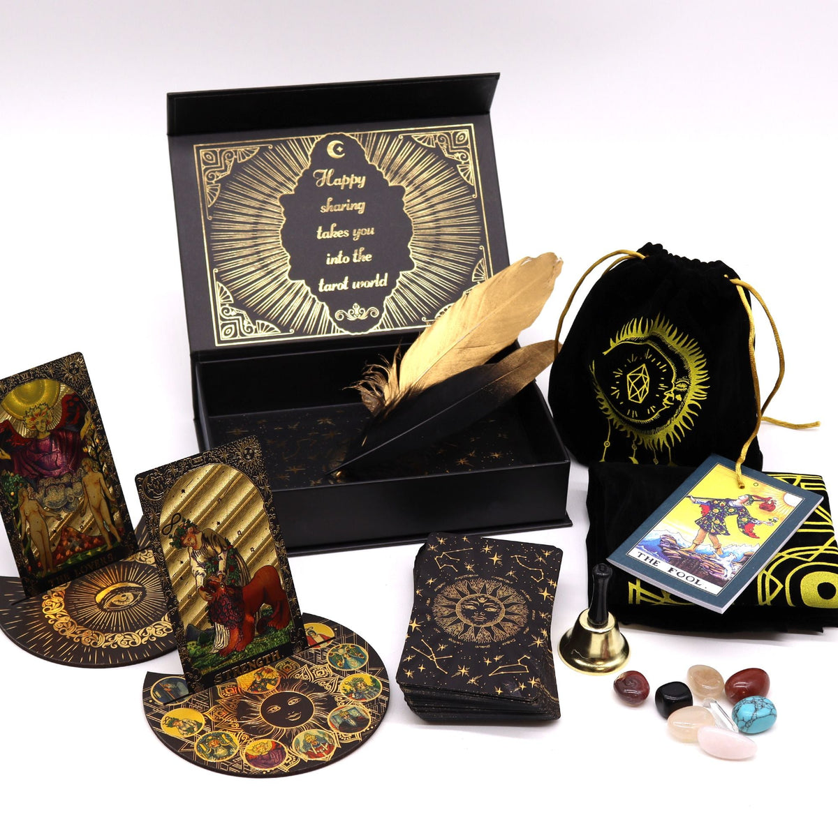 Gold Foil Tarot - Let the Magic Begin - Gift Set - Luna Temple