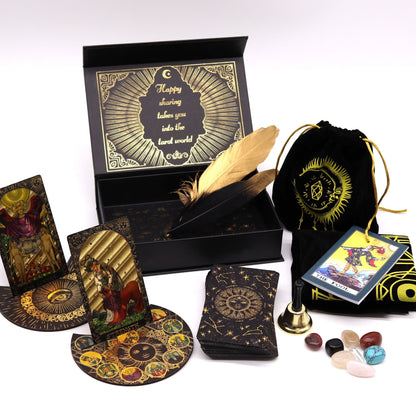 Gold Foil Tarot - Let the Magic Begin - Gift Set - Luna Temple