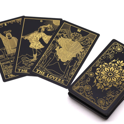Gold Foil Tarot Set with Book - Gift Box - Luna Temple