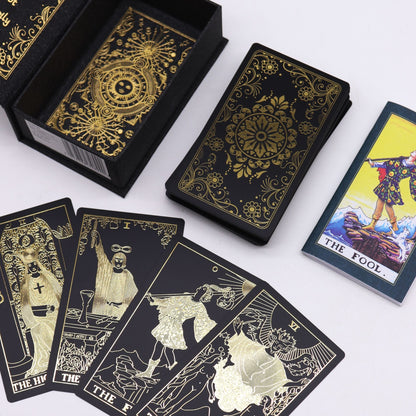 Gold Foil Tarot Set with Book - Gift Box - Luna Temple