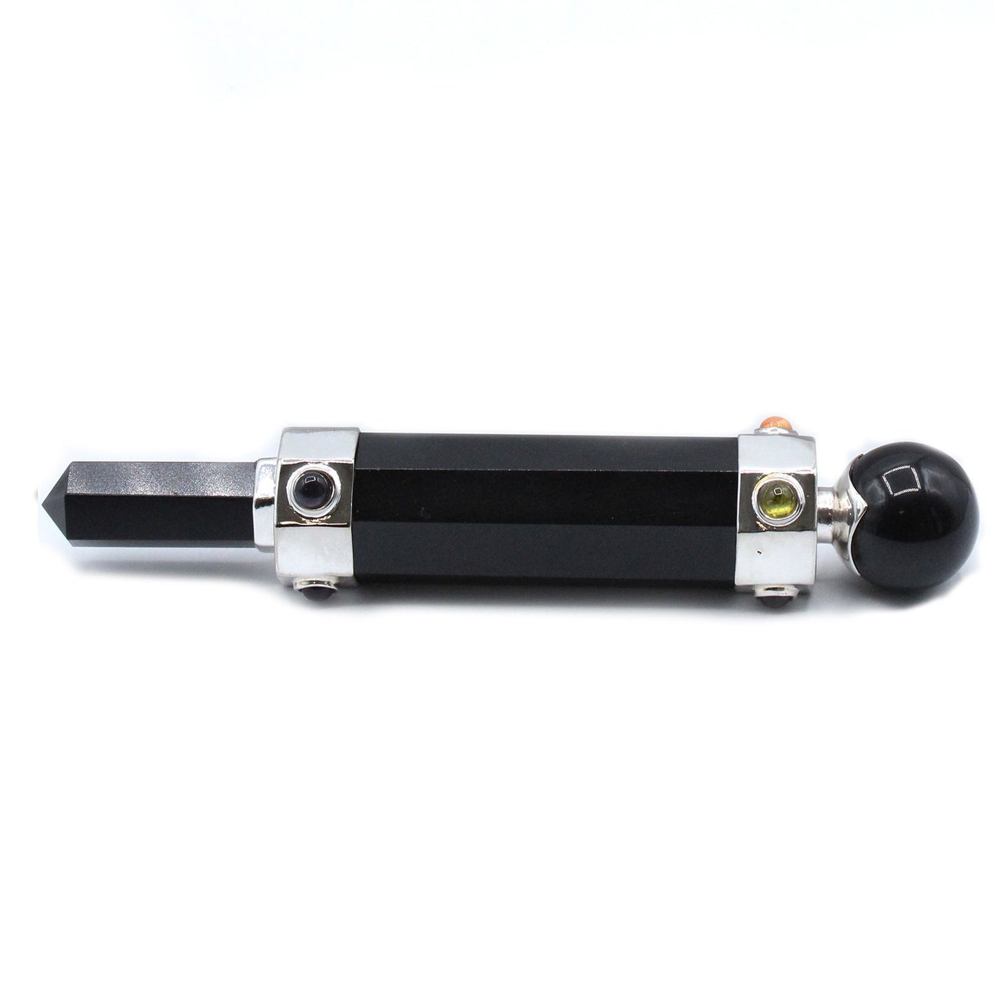 hexagon_black_agate_energy_healing_wand