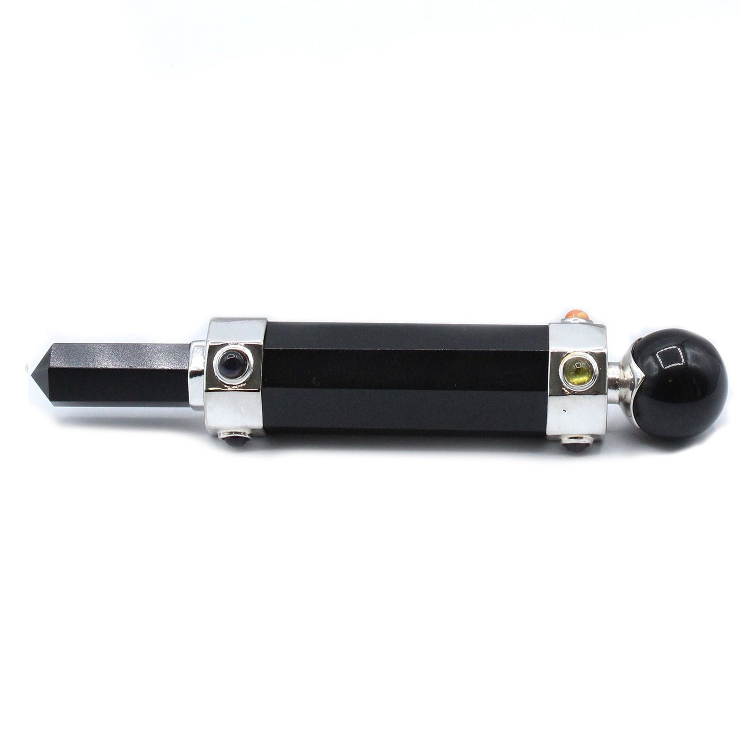 Hexagonal Crystal Healing Wand – Black Agate - Luna Temple