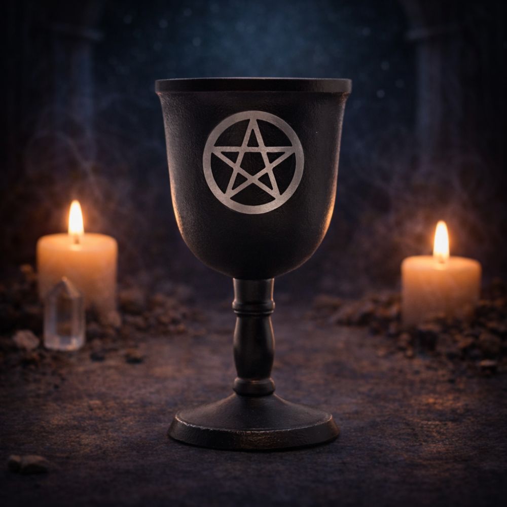 Iron Ritual Goblet with Pentagon - Luna Temple