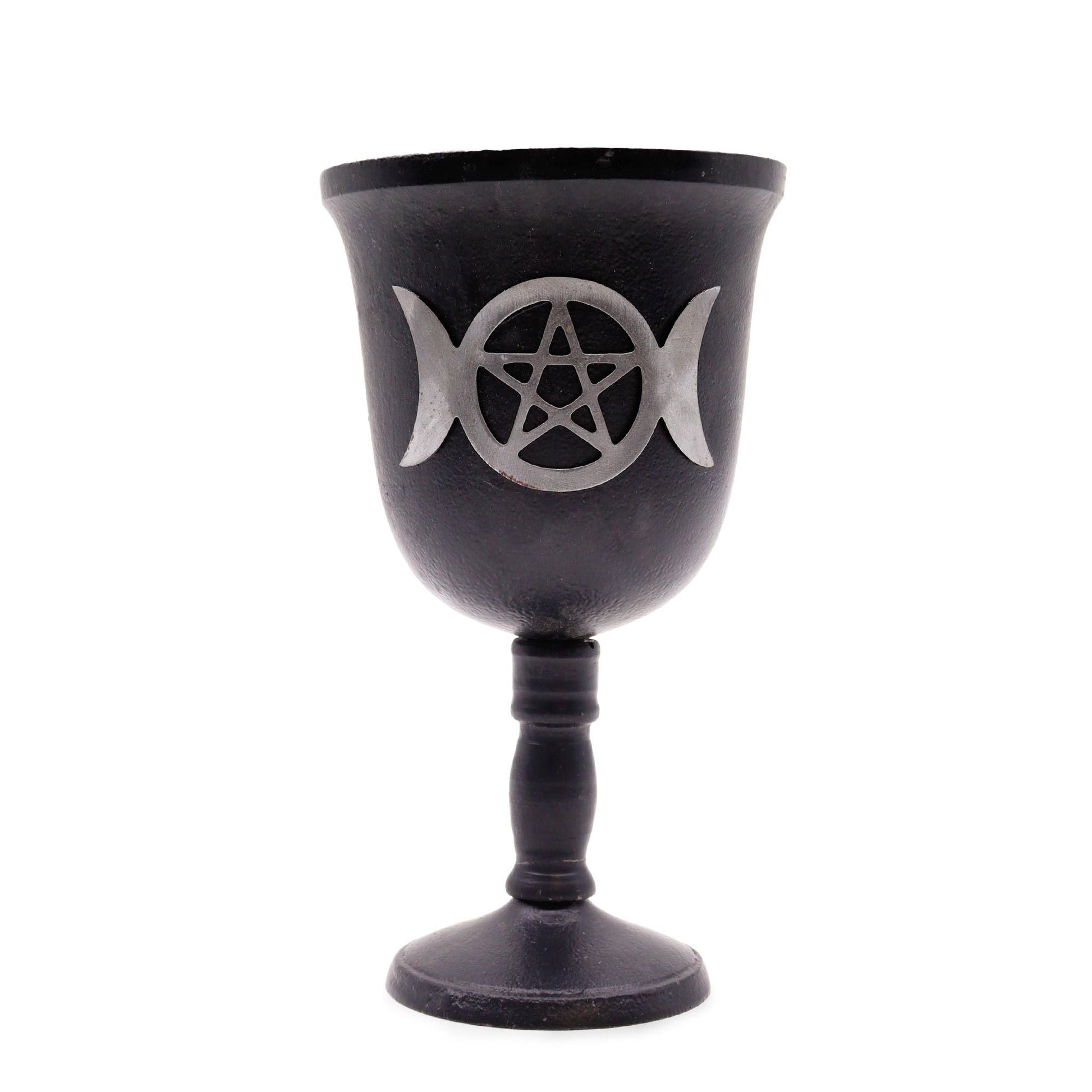 Iron Ritual Goblet with Triple Moon - Luna Temple
