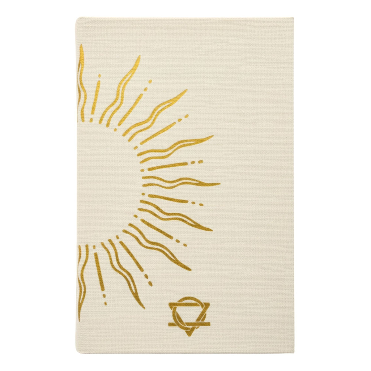 Ivory Gratitude Journal with Gold Lining - 120 pages - My Days are Full of Sun - Luna Temple